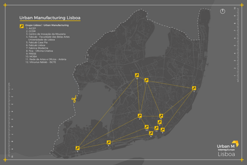 Mapa Urban Manufaturing Lisboa